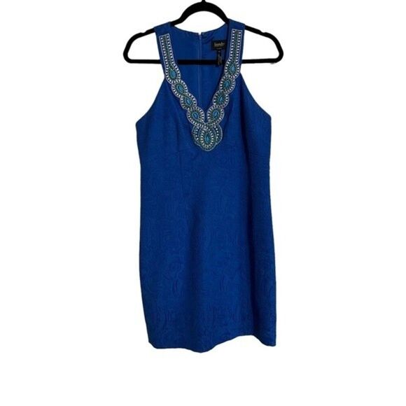 Laundry By Shelli Segal Dresses & Skirts - 𝅺Laundry By Shelli Segal Jacquard Jewel Embellished Sheath Dress Sz 10